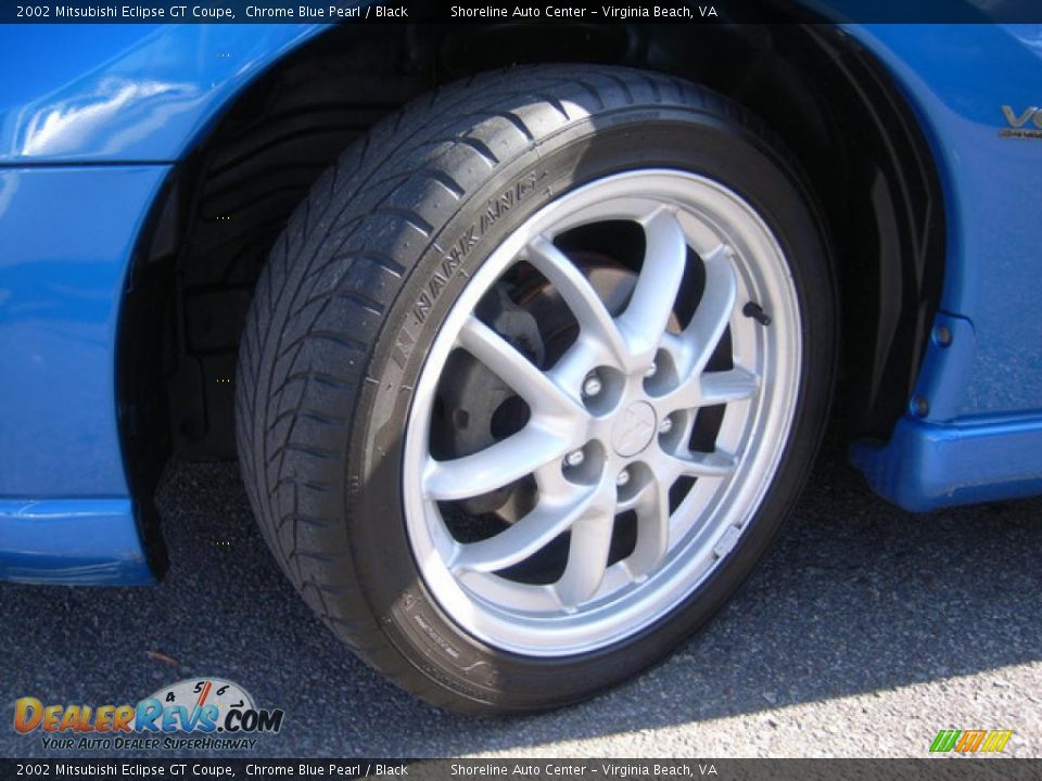 2002 Mitsubishi Eclipse GT Coupe Chrome Blue Pearl / Black Photo #7