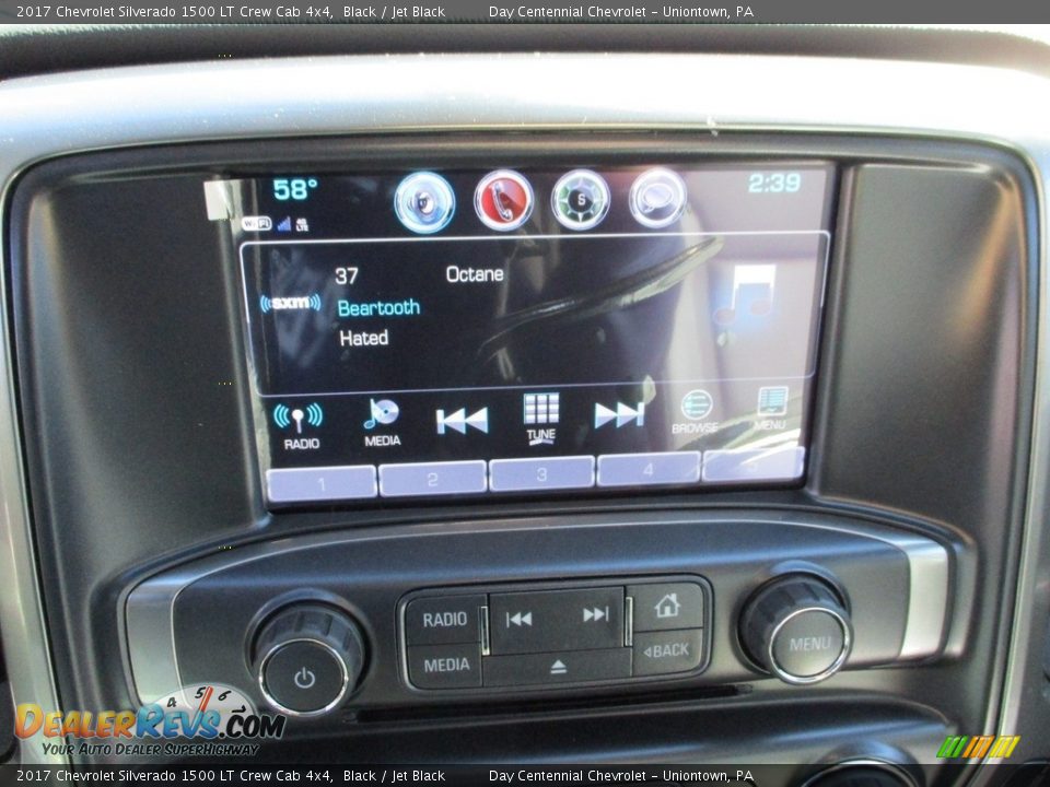 2017 Chevrolet Silverado 1500 LT Crew Cab 4x4 Black / Jet Black Photo #16