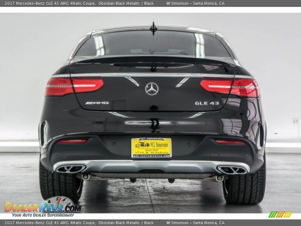2017 Mercedes-Benz GLE 43 AMG 4Matic Coupe Obsidian Black Metallic / Black Photo #4