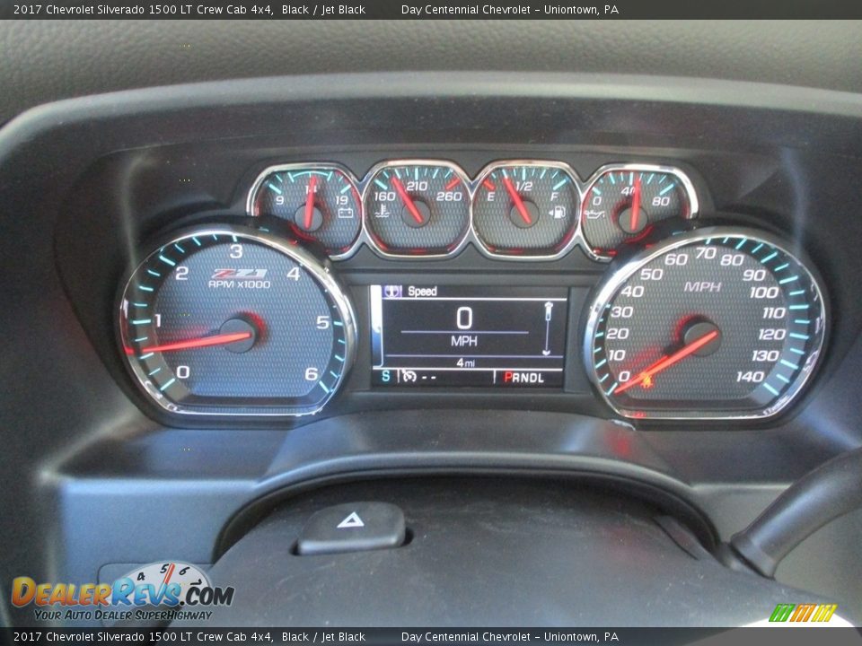2017 Chevrolet Silverado 1500 LT Crew Cab 4x4 Black / Jet Black Photo #20