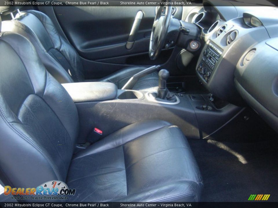2002 Mitsubishi Eclipse GT Coupe Chrome Blue Pearl / Black Photo #10