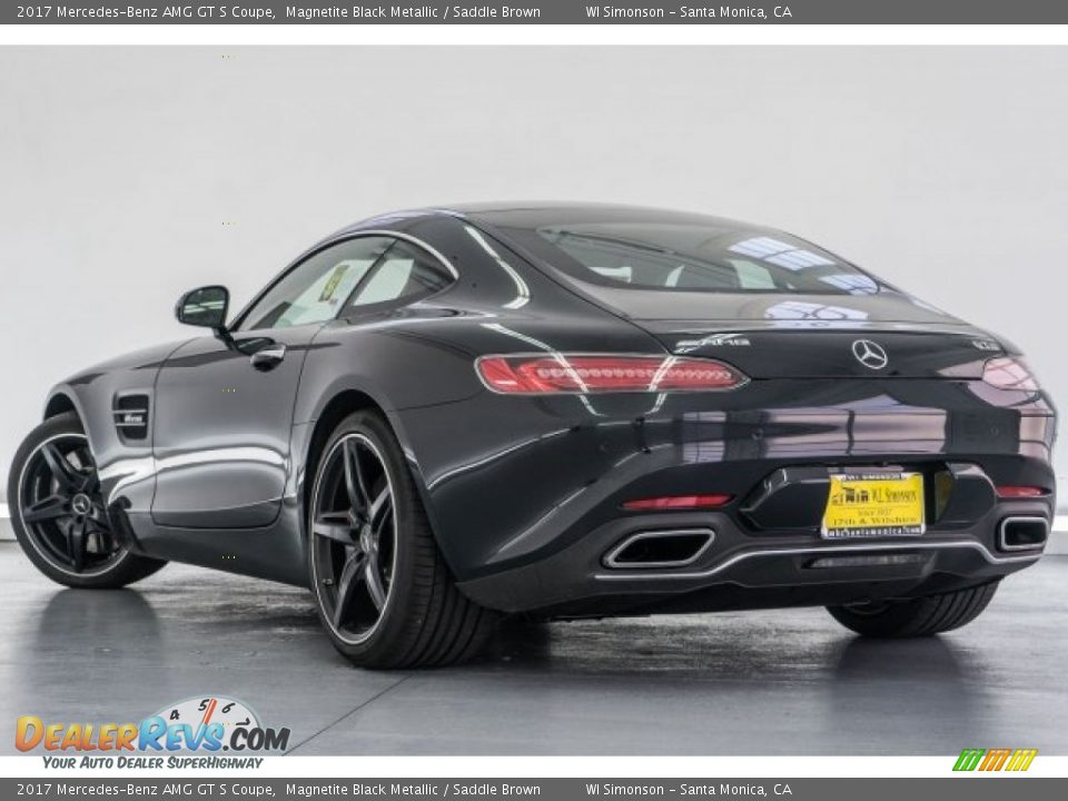 2017 Mercedes-Benz AMG GT S Coupe Magnetite Black Metallic / Saddle Brown Photo #3