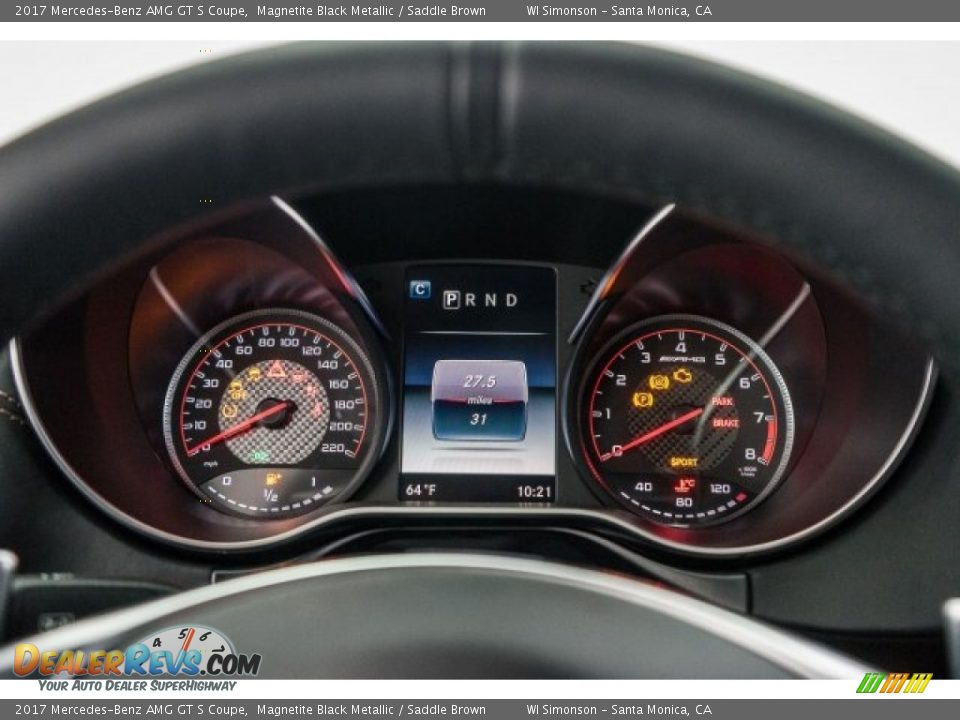 2017 Mercedes-Benz AMG GT S Coupe Gauges Photo #7