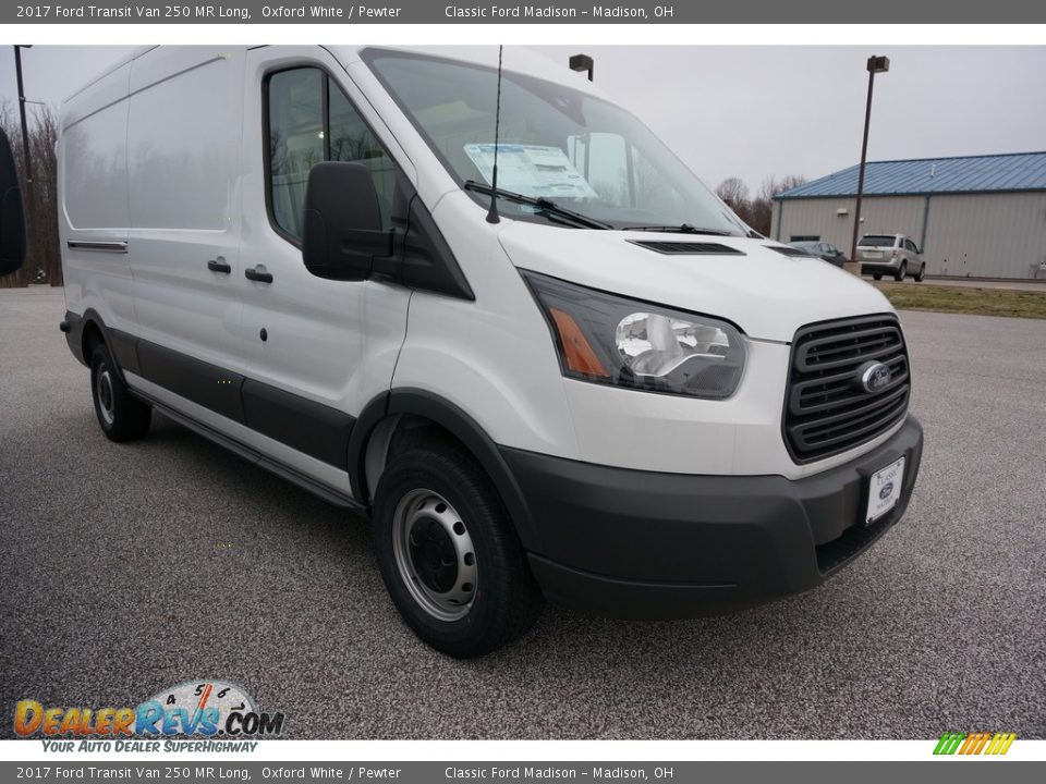 2017 Ford Transit Van 250 MR Long Oxford White / Pewter Photo #1