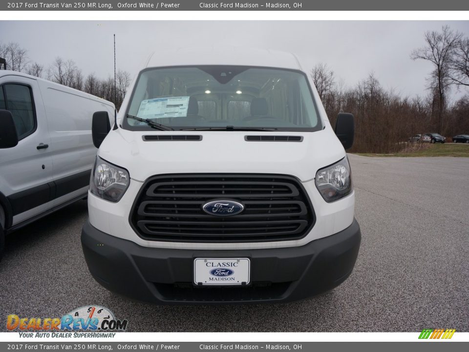 2017 Ford Transit Van 250 MR Long Oxford White / Pewter Photo #2