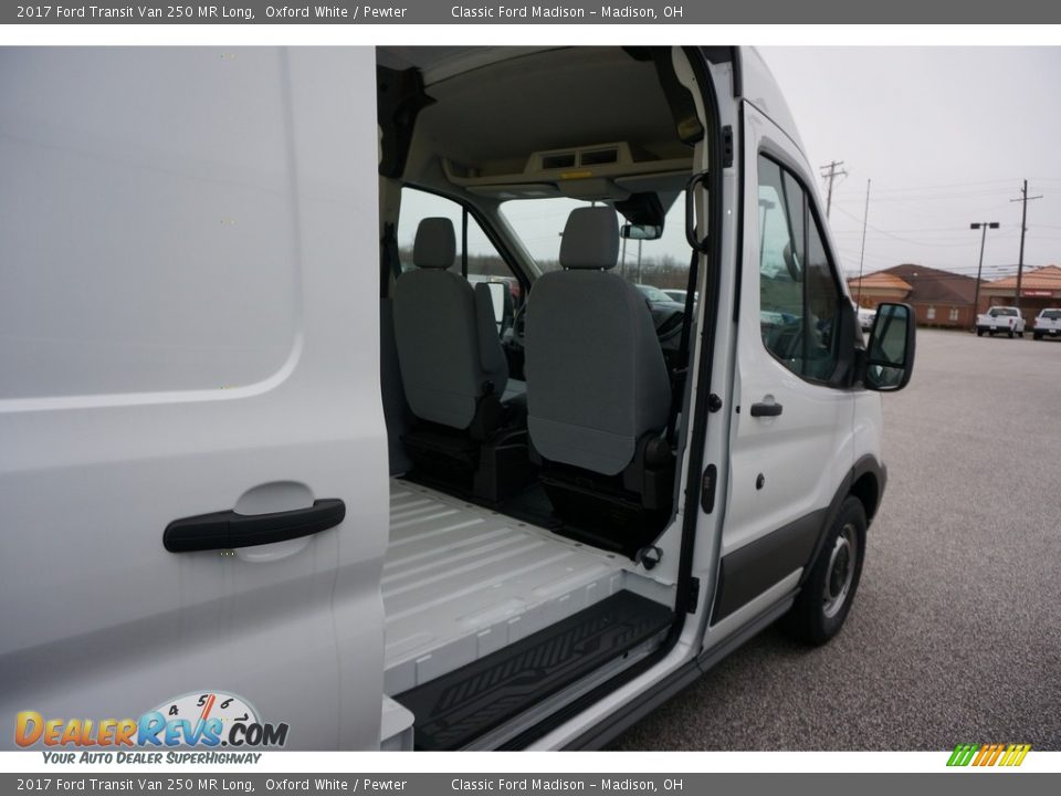 2017 Ford Transit Van 250 MR Long Oxford White / Pewter Photo #6
