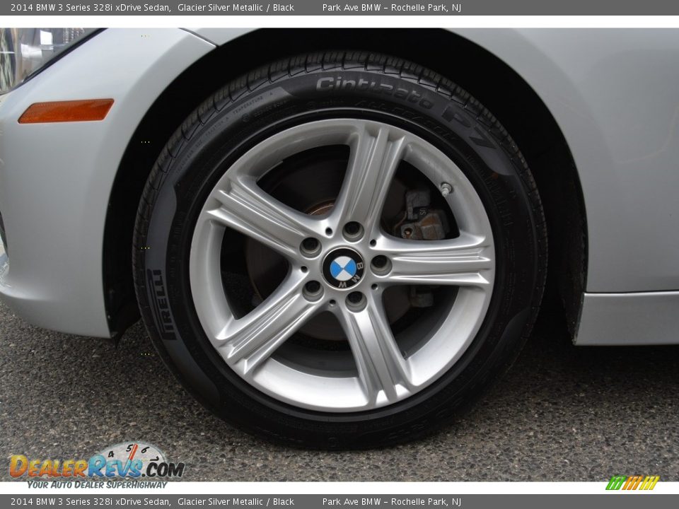 2014 BMW 3 Series 328i xDrive Sedan Glacier Silver Metallic / Black Photo #32