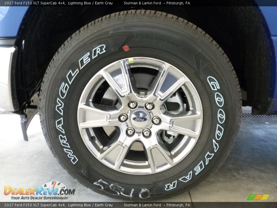 2017 Ford F150 XLT SuperCab 4x4 Lightning Blue / Earth Gray Photo #5