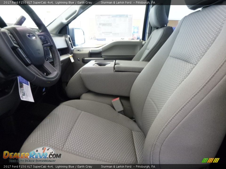 2017 Ford F150 XLT SuperCab 4x4 Lightning Blue / Earth Gray Photo #6