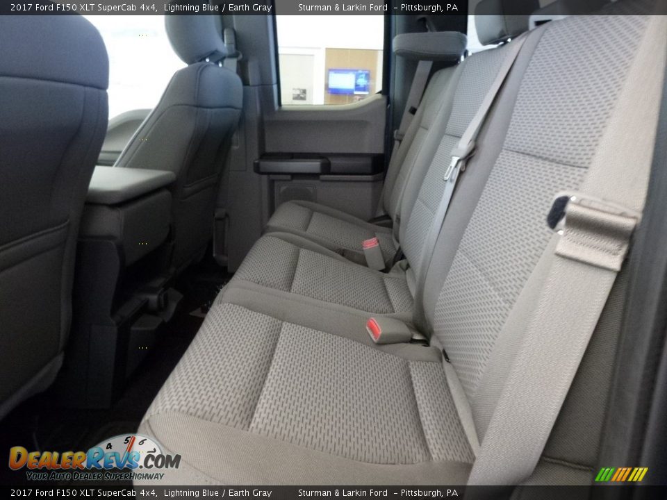 2017 Ford F150 XLT SuperCab 4x4 Lightning Blue / Earth Gray Photo #7