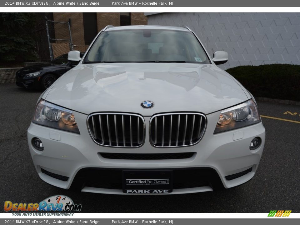 2014 BMW X3 xDrive28i Alpine White / Sand Beige Photo #7