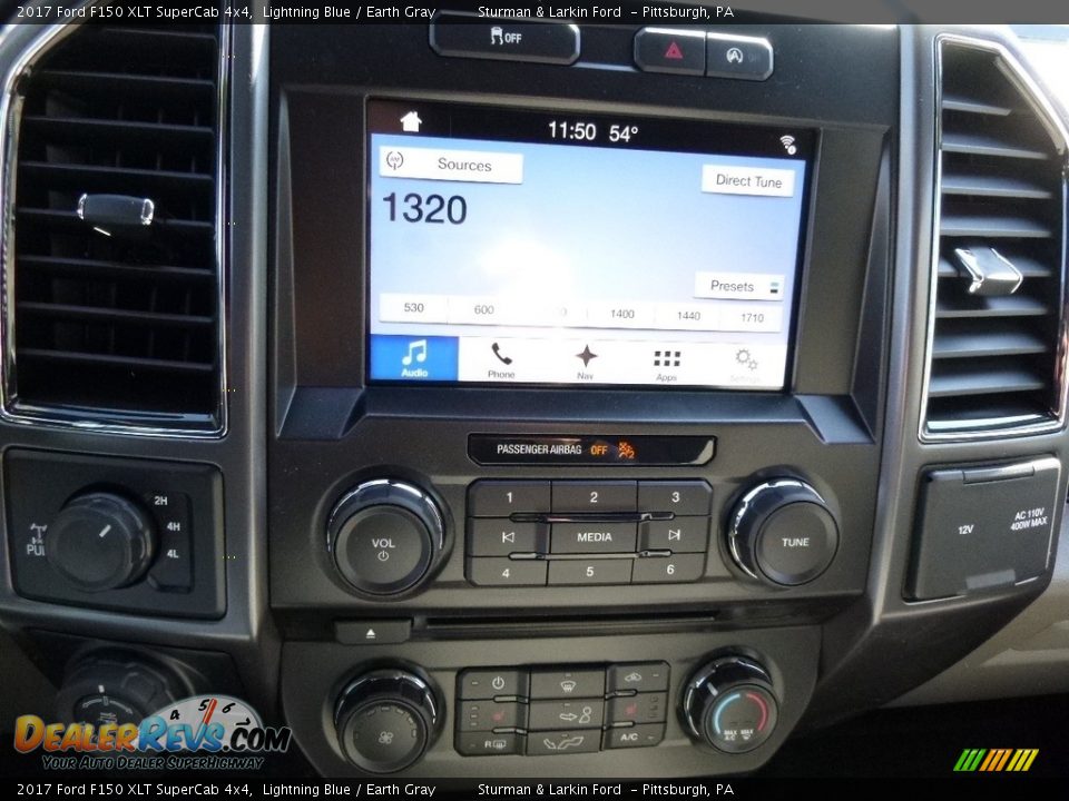 2017 Ford F150 XLT SuperCab 4x4 Lightning Blue / Earth Gray Photo #15