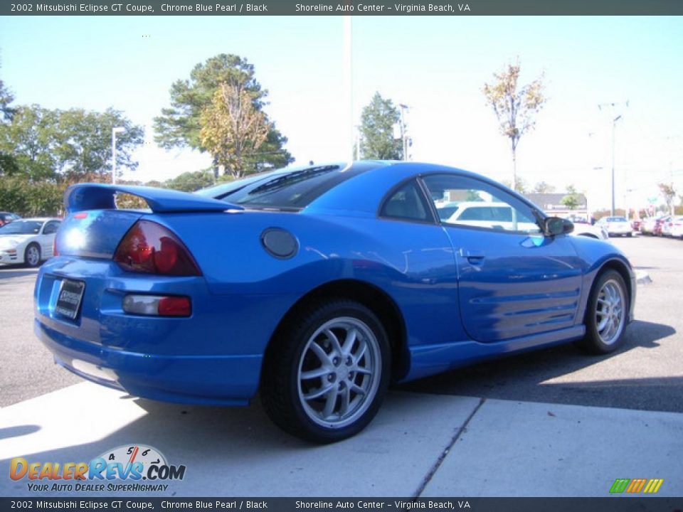 2002 Mitsubishi Eclipse GT Coupe Chrome Blue Pearl / Black Photo #22