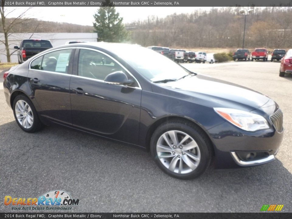 2014 Buick Regal FWD Graphite Blue Metallic / Ebony Photo #4