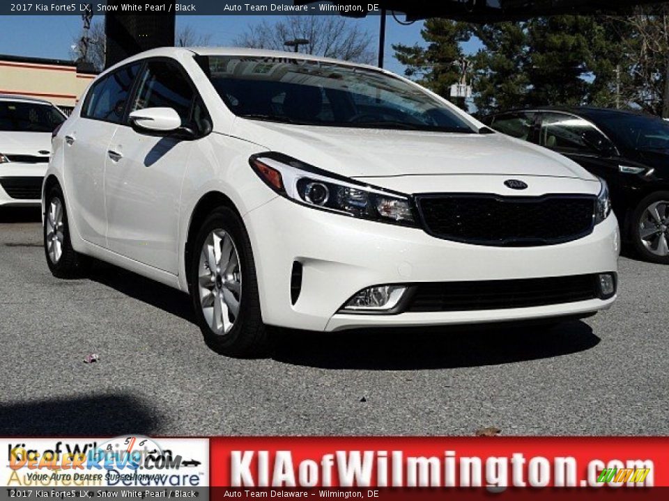 2017 Kia Forte5 LX Snow White Pearl / Black Photo #1