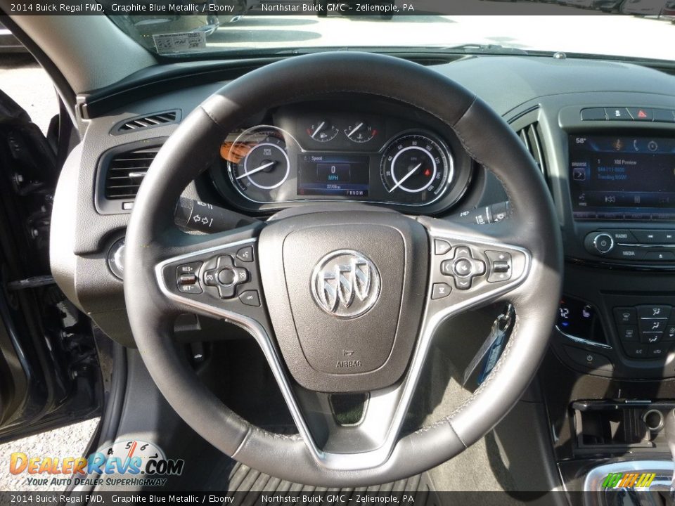 2014 Buick Regal FWD Graphite Blue Metallic / Ebony Photo #21