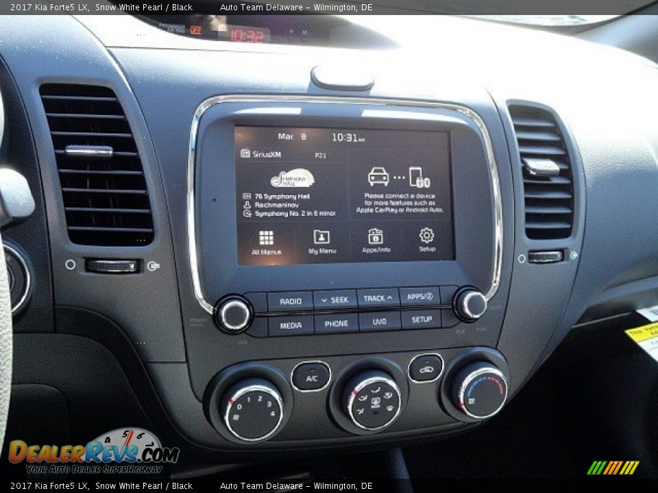 2017 Kia Forte5 LX Snow White Pearl / Black Photo #14