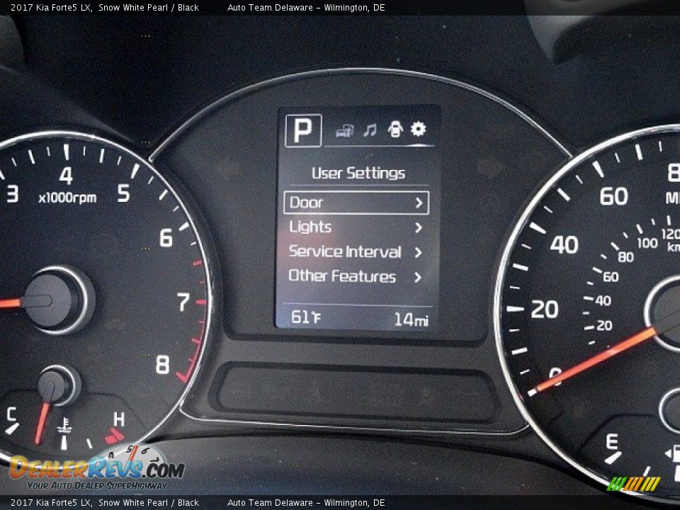 2017 Kia Forte5 LX Snow White Pearl / Black Photo #22