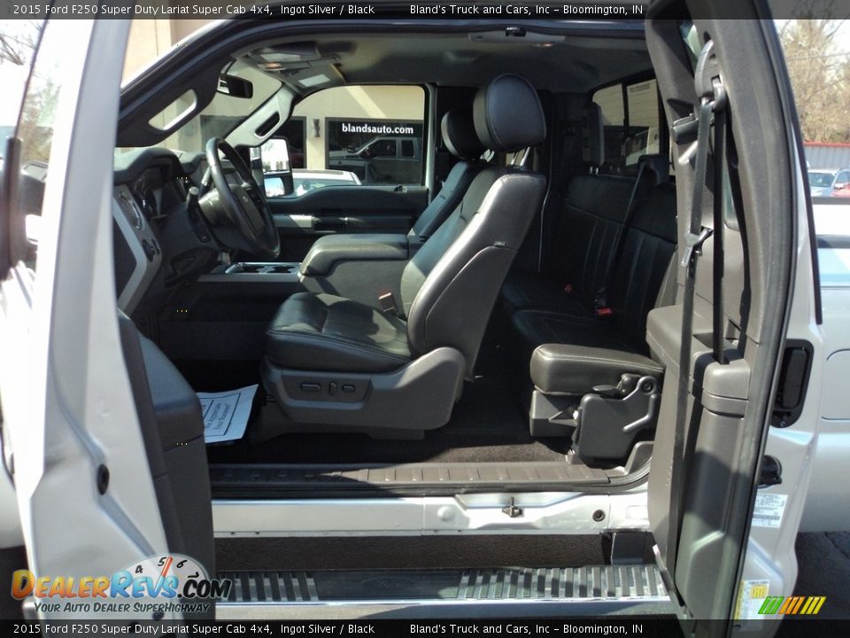 2015 Ford F250 Super Duty Lariat Super Cab 4x4 Ingot Silver / Black Photo #7
