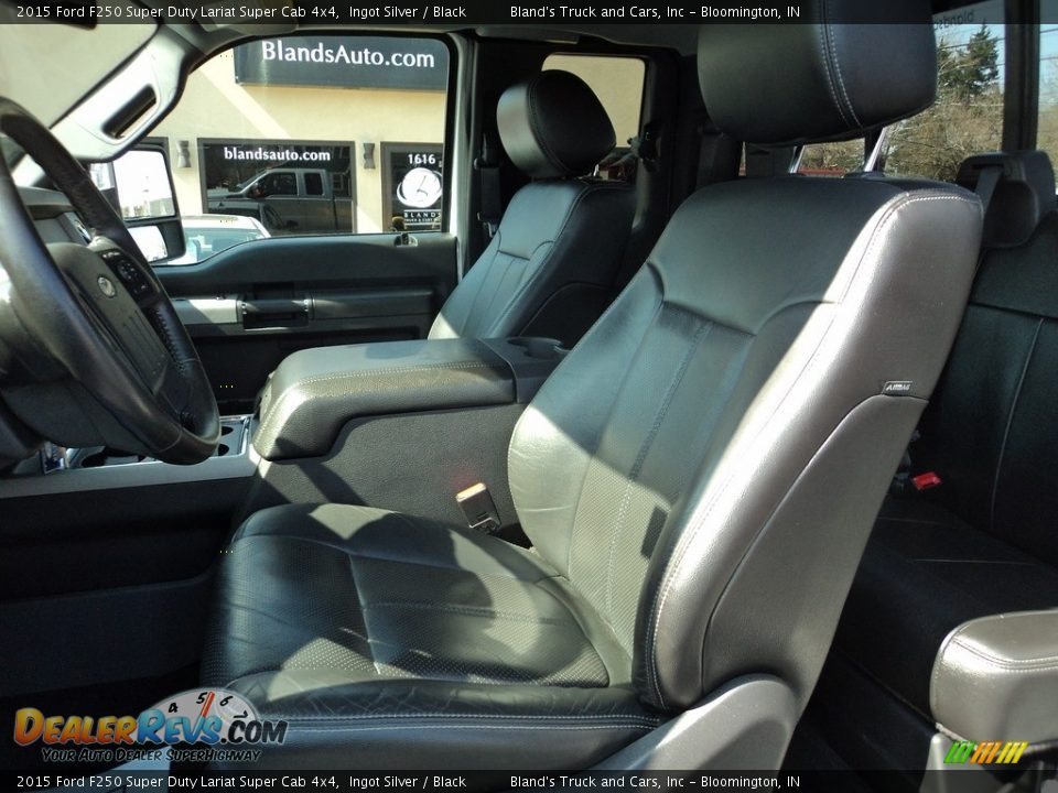 2015 Ford F250 Super Duty Lariat Super Cab 4x4 Ingot Silver / Black Photo #8