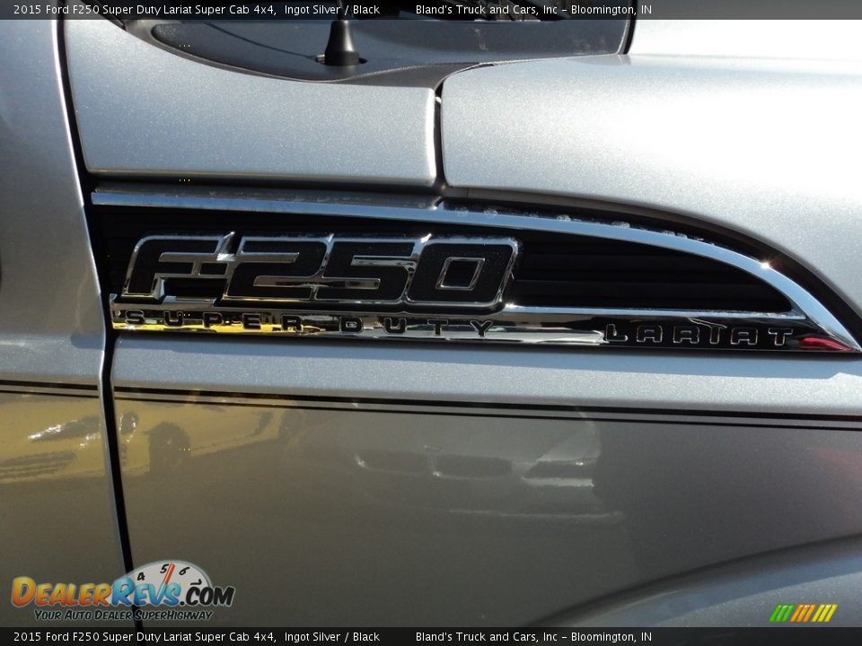 2015 Ford F250 Super Duty Lariat Super Cab 4x4 Ingot Silver / Black Photo #28