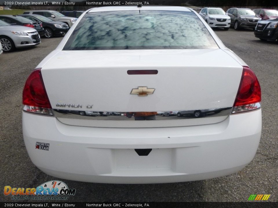 2009 Chevrolet Impala LT White / Ebony Photo #10