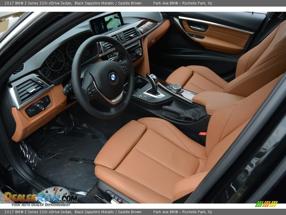 Saddle Brown Interior - 2017 BMW 3 Series 330i xDrive Sedan Photo #10
