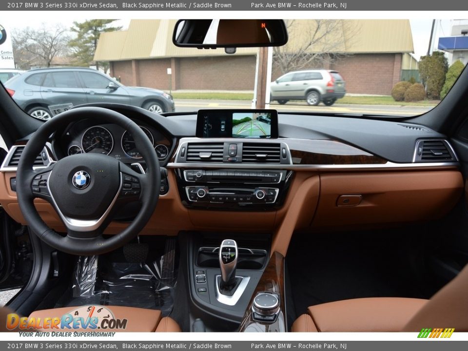 2017 BMW 3 Series 330i xDrive Sedan Black Sapphire Metallic / Saddle Brown Photo #15