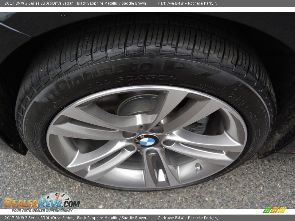 2017 BMW 3 Series 330i xDrive Sedan Black Sapphire Metallic / Saddle Brown Photo #33