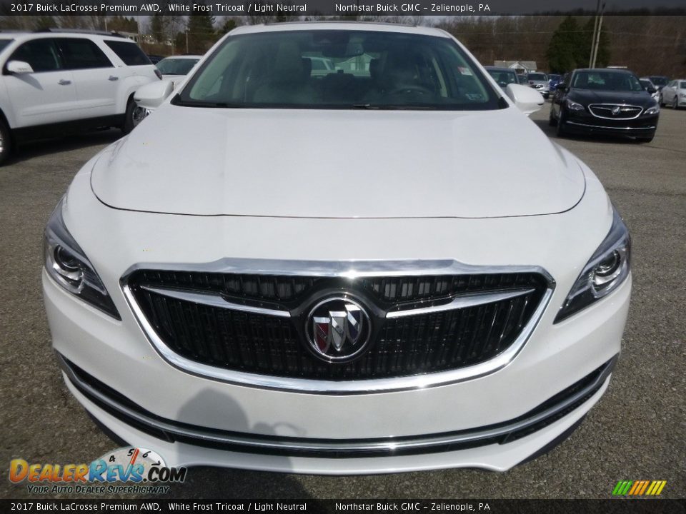 2017 Buick LaCrosse Premium AWD White Frost Tricoat / Light Neutral Photo #2