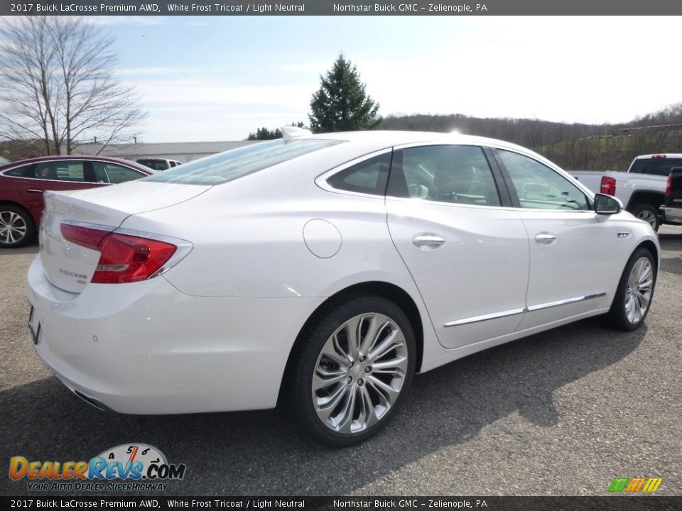 2017 Buick LaCrosse Premium AWD White Frost Tricoat / Light Neutral Photo #5