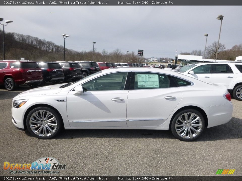 2017 Buick LaCrosse Premium AWD White Frost Tricoat / Light Neutral Photo #8