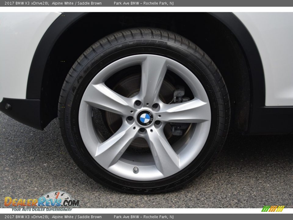 2017 BMW X3 xDrive28i Alpine White / Saddle Brown Photo #32