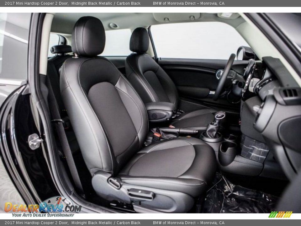 2017 Mini Hardtop Cooper 2 Door Midnight Black Metallic / Carbon Black Photo #2