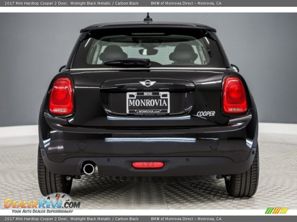 2017 Mini Hardtop Cooper 2 Door Midnight Black Metallic / Carbon Black Photo #4