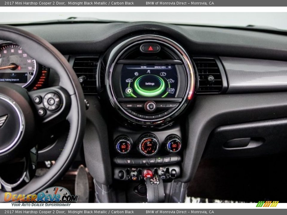 2017 Mini Hardtop Cooper 2 Door Midnight Black Metallic / Carbon Black Photo #5