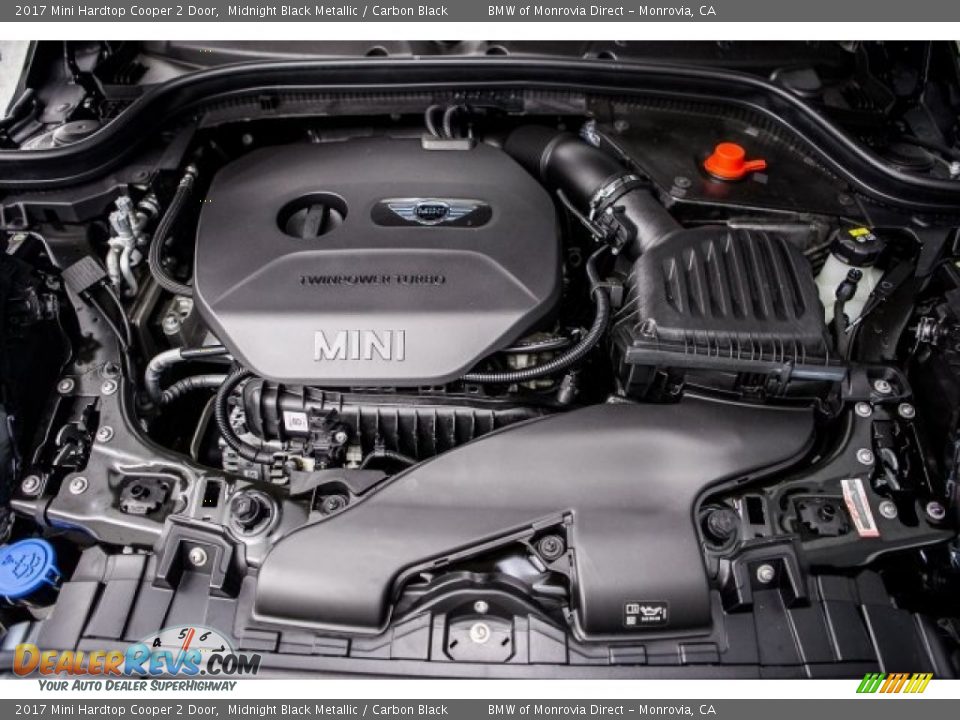 2017 Mini Hardtop Cooper 2 Door Midnight Black Metallic / Carbon Black Photo #8