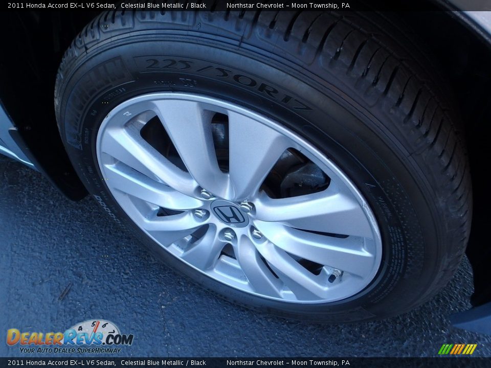 2011 Honda Accord EX-L V6 Sedan Celestial Blue Metallic / Black Photo #13