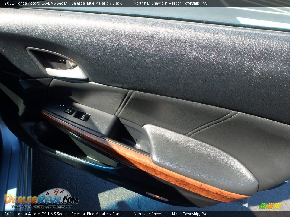 2011 Honda Accord EX-L V6 Sedan Celestial Blue Metallic / Black Photo #16