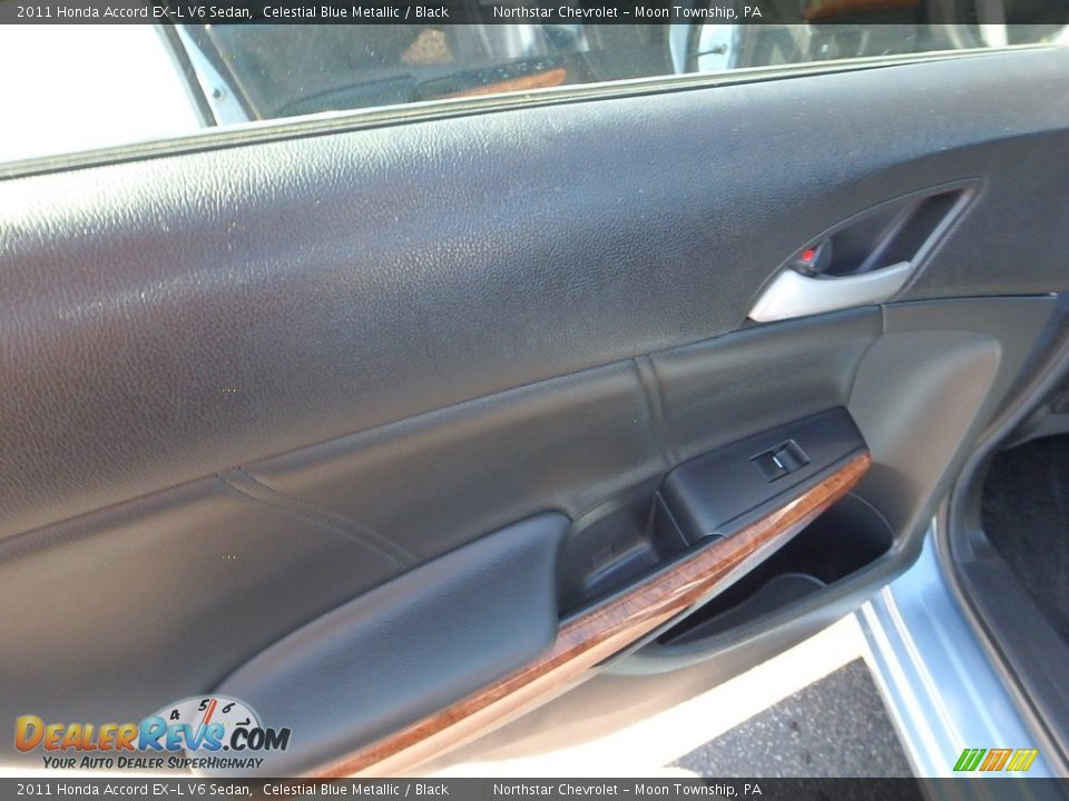 2011 Honda Accord EX-L V6 Sedan Celestial Blue Metallic / Black Photo #23