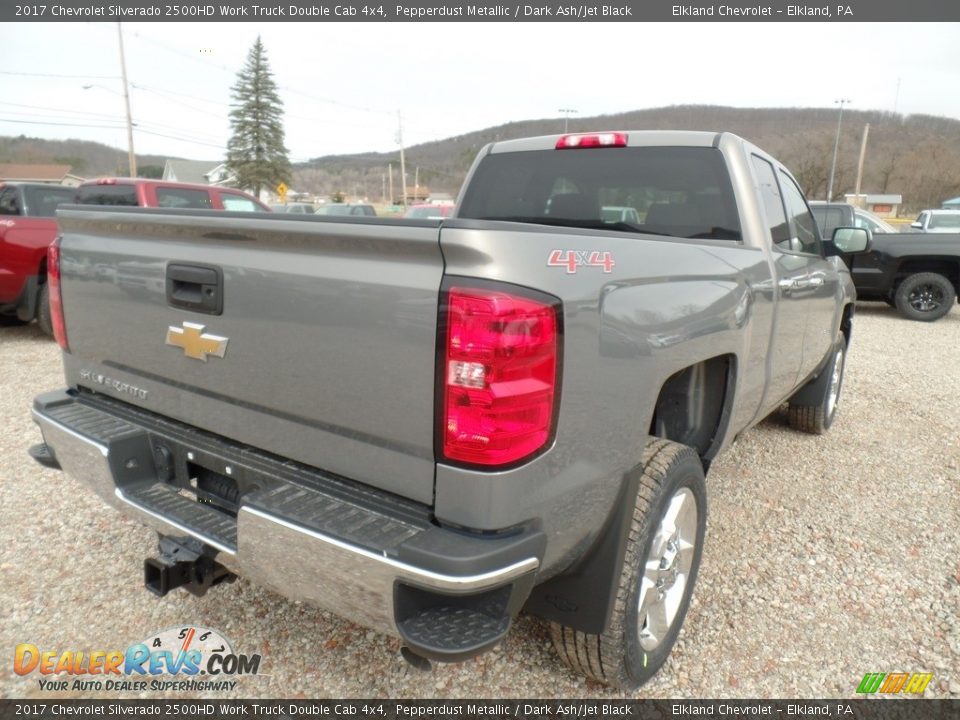 2017 Chevrolet Silverado 2500HD Work Truck Double Cab 4x4 Pepperdust Metallic / Dark Ash/Jet Black Photo #5