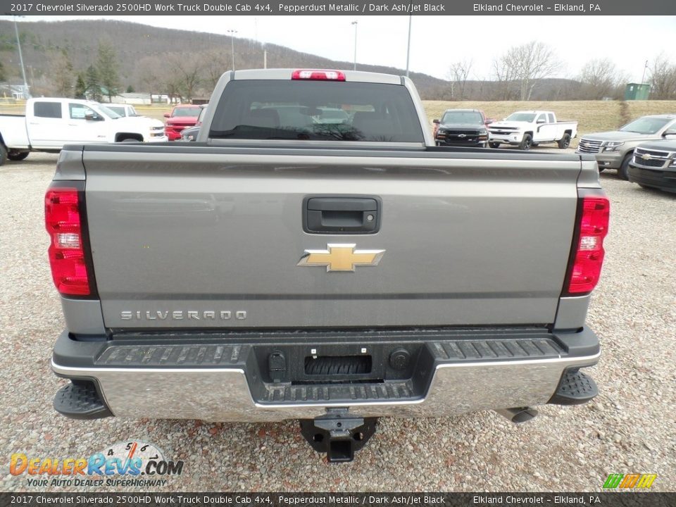 2017 Chevrolet Silverado 2500HD Work Truck Double Cab 4x4 Pepperdust Metallic / Dark Ash/Jet Black Photo #6
