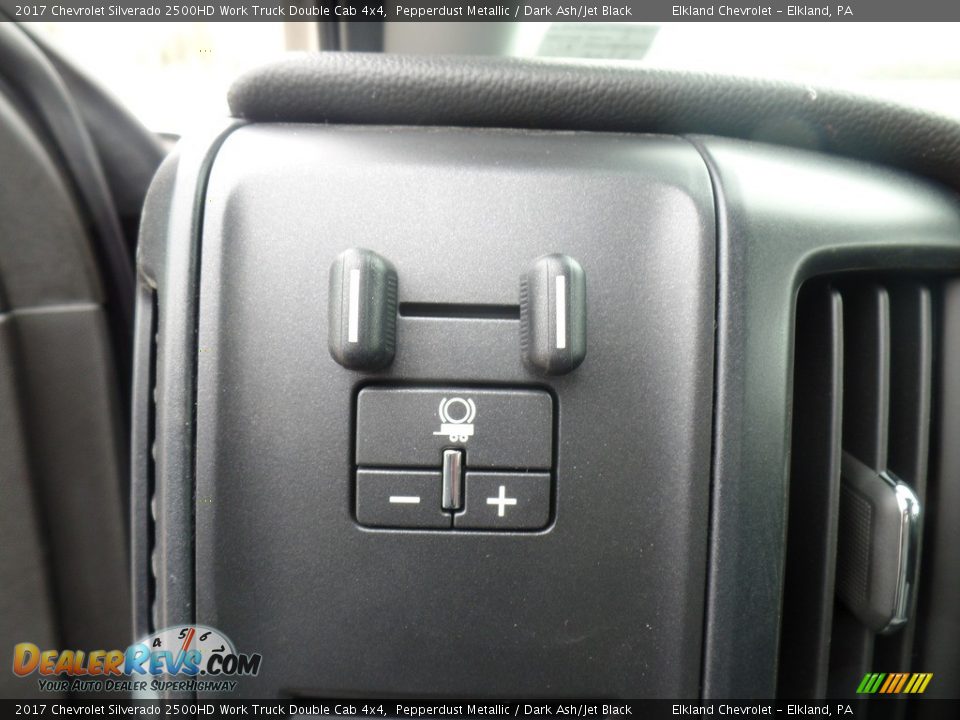 2017 Chevrolet Silverado 2500HD Work Truck Double Cab 4x4 Pepperdust Metallic / Dark Ash/Jet Black Photo #23