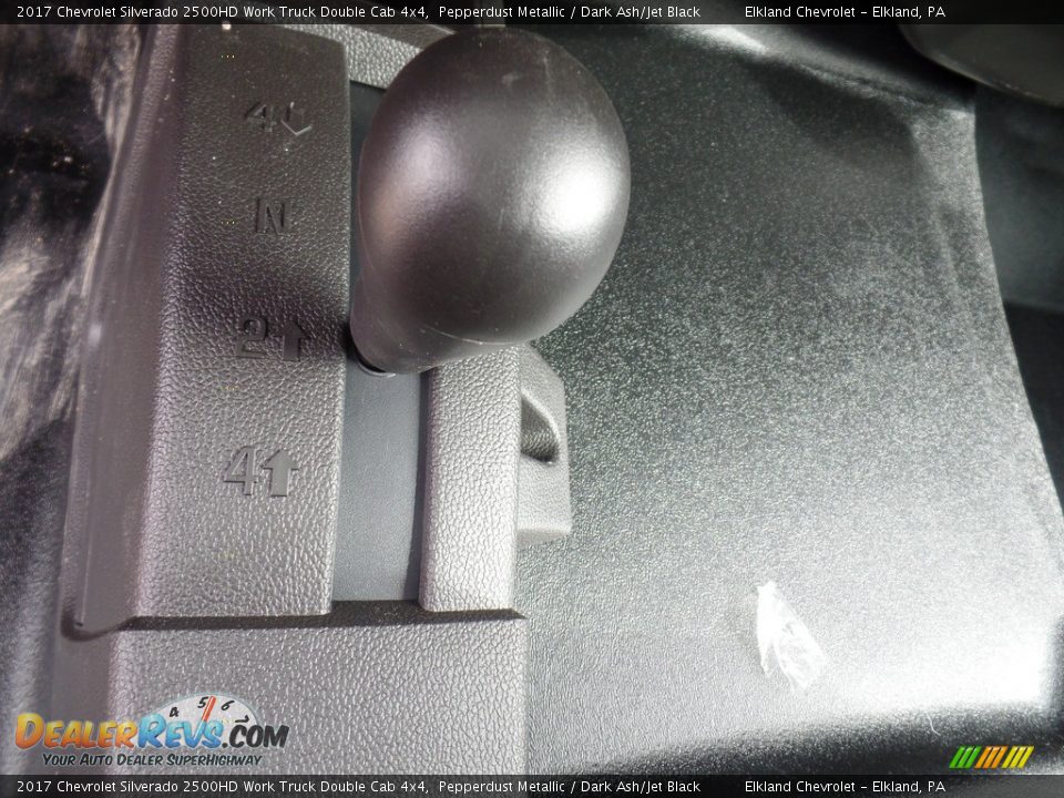 2017 Chevrolet Silverado 2500HD Work Truck Double Cab 4x4 Pepperdust Metallic / Dark Ash/Jet Black Photo #26