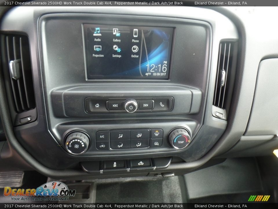 2017 Chevrolet Silverado 2500HD Work Truck Double Cab 4x4 Pepperdust Metallic / Dark Ash/Jet Black Photo #27