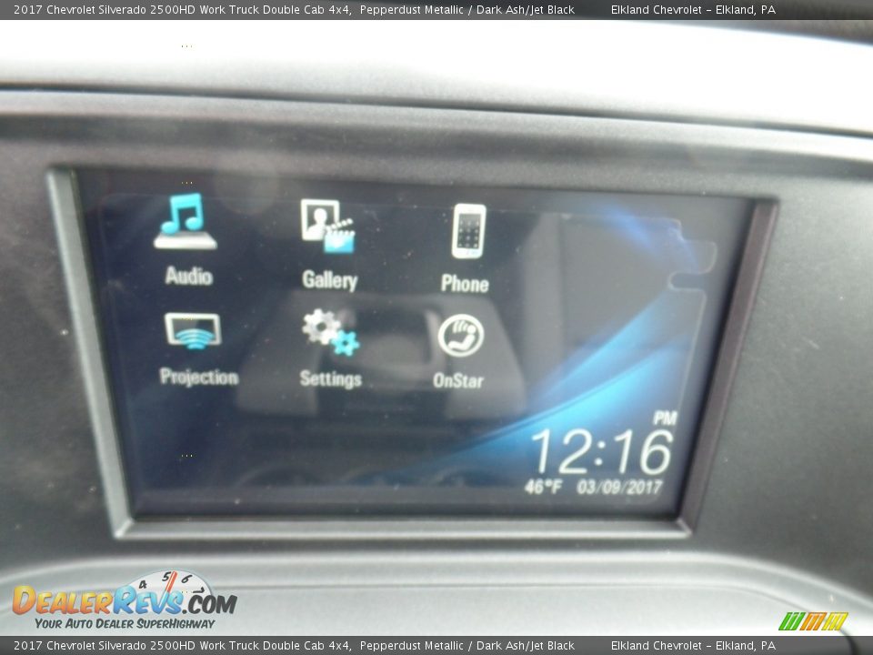 2017 Chevrolet Silverado 2500HD Work Truck Double Cab 4x4 Pepperdust Metallic / Dark Ash/Jet Black Photo #28