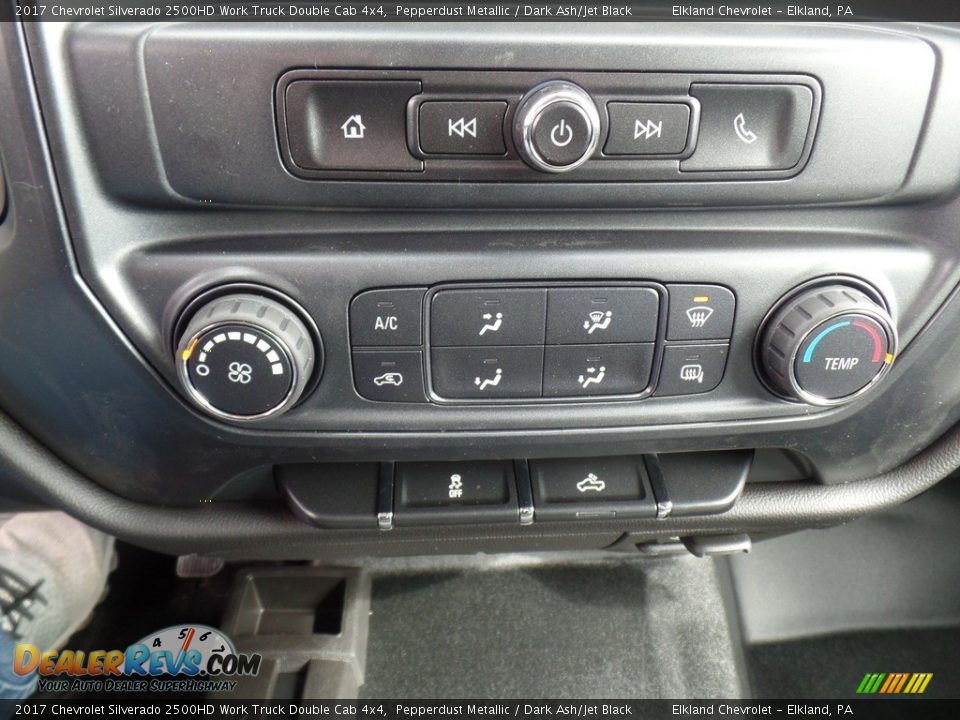 2017 Chevrolet Silverado 2500HD Work Truck Double Cab 4x4 Pepperdust Metallic / Dark Ash/Jet Black Photo #32