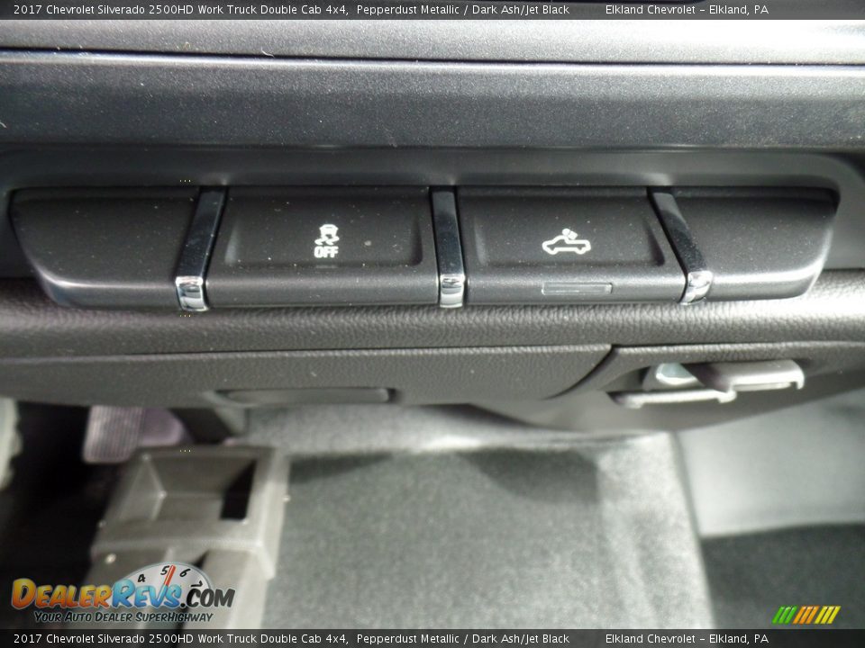 2017 Chevrolet Silverado 2500HD Work Truck Double Cab 4x4 Pepperdust Metallic / Dark Ash/Jet Black Photo #33