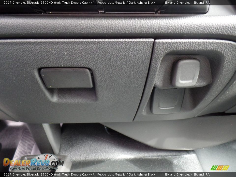 2017 Chevrolet Silverado 2500HD Work Truck Double Cab 4x4 Pepperdust Metallic / Dark Ash/Jet Black Photo #34