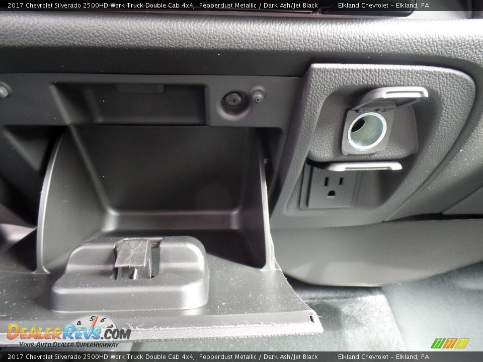 2017 Chevrolet Silverado 2500HD Work Truck Double Cab 4x4 Pepperdust Metallic / Dark Ash/Jet Black Photo #35
